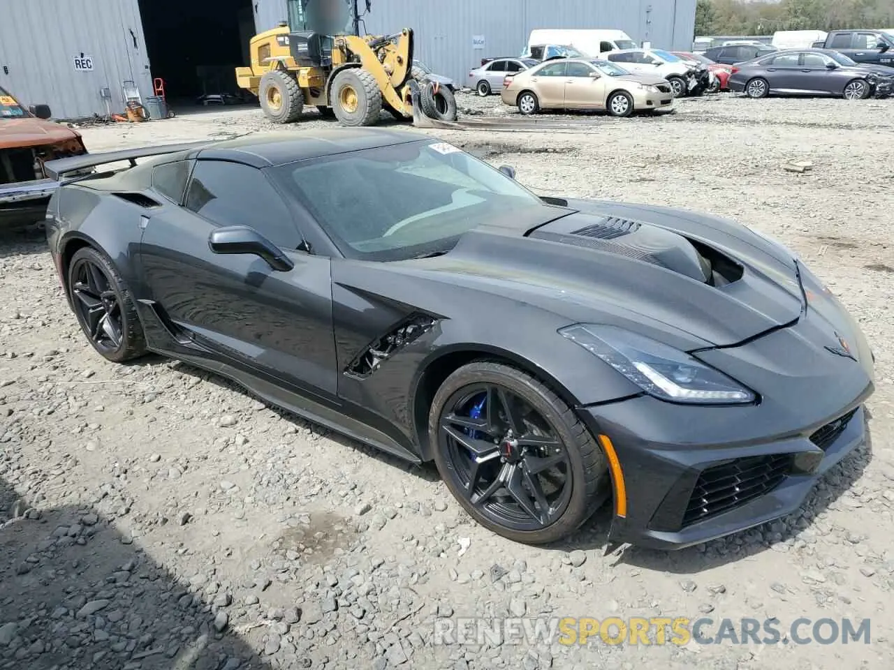 4 fotografías del automóvil dañado 1G1Y42D95K5800576 CHEVROLET CORVETTE 2019