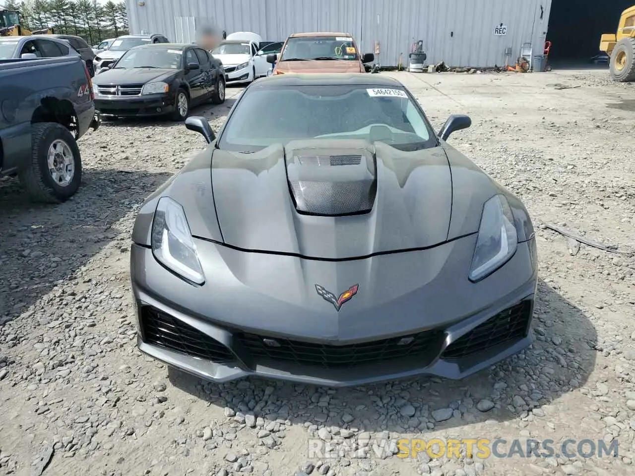 5 fotografías del automóvil dañado 1G1Y42D95K5800576 CHEVROLET CORVETTE 2019