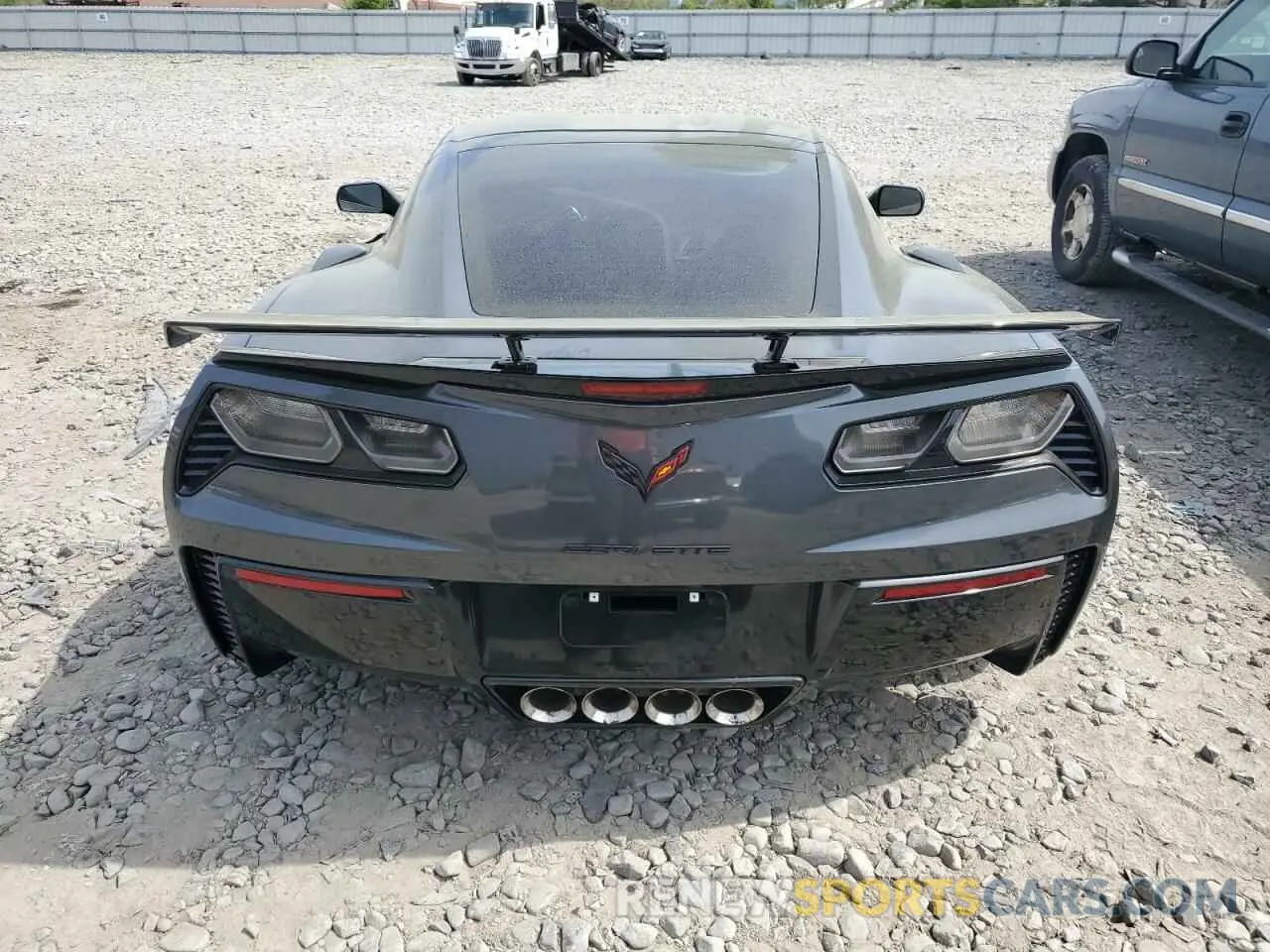 6 fotografías del automóvil dañado 1G1Y42D95K5800576 CHEVROLET CORVETTE 2019