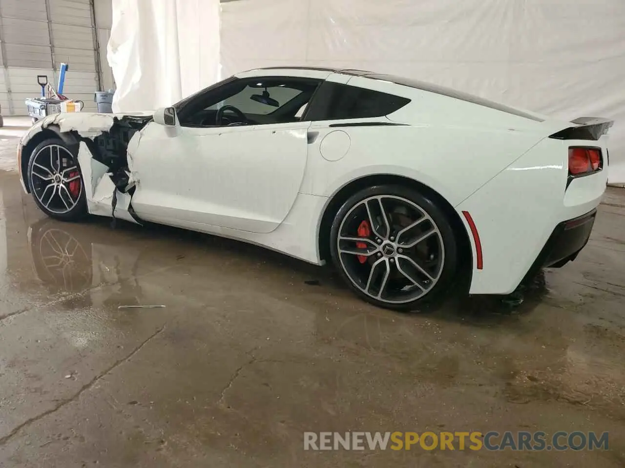 2 fotografías del automóvil dañado 1G1YB2D72K5124012 CHEVROLET CORVETTE 2019