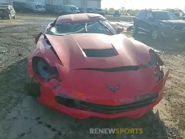 13 fotografías del automóvil dañado 1G1YB2D74K5109933 CHEVROLET CORVETTE 2019