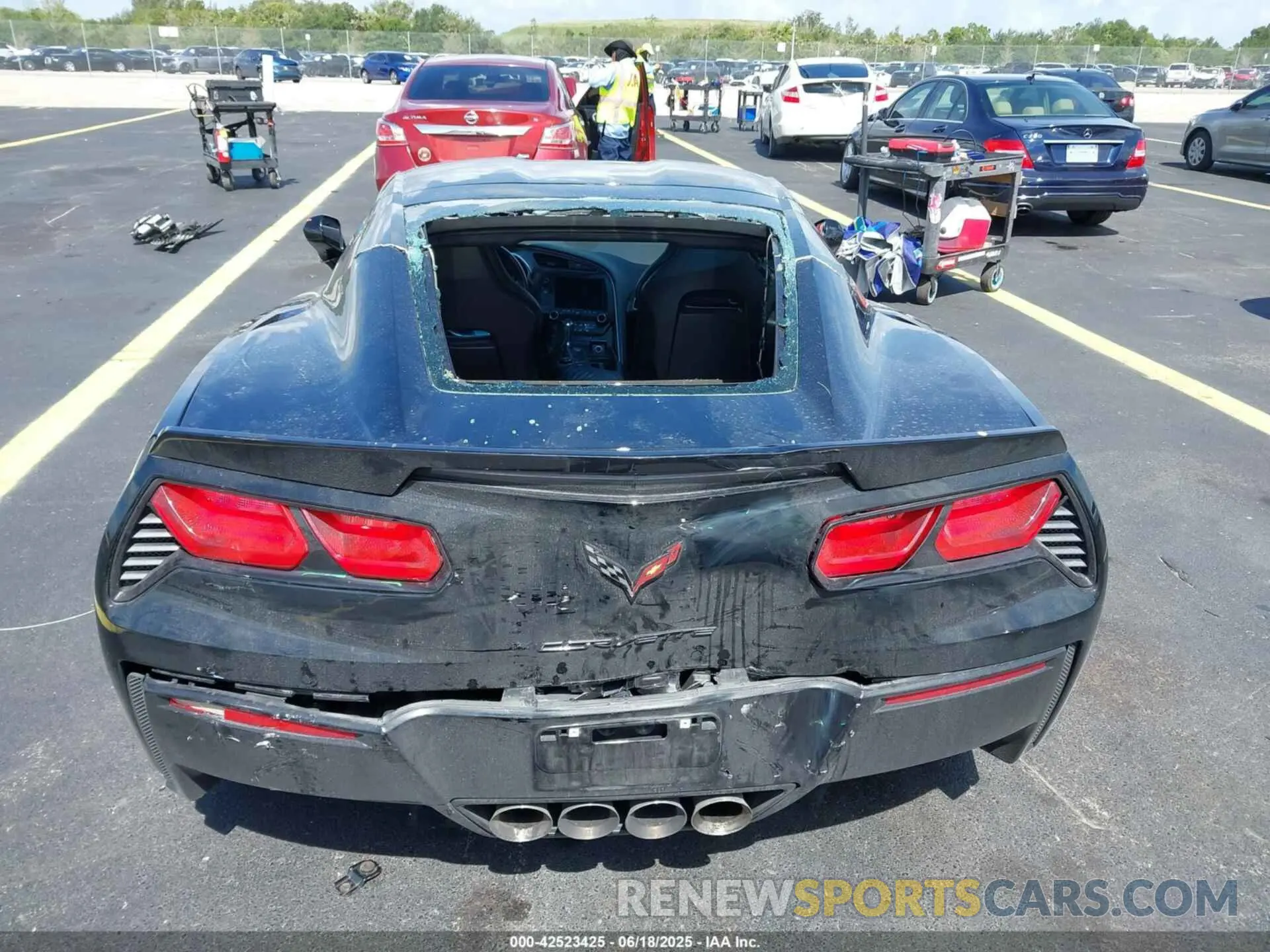 6 fotografías del automóvil dañado 1G1YB2D78K5105612 CHEVROLET CORVETTE 2019
