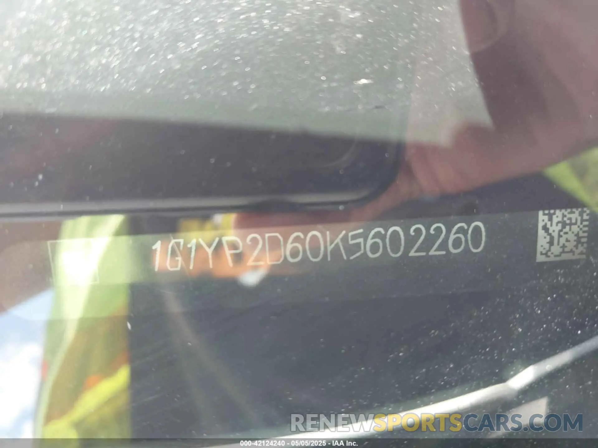 9 fotografías del automóvil dañado 1G1YP2D60K5602260 CHEVROLET CORVETTE 2019