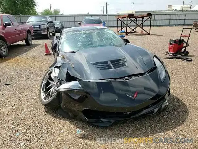 10 fotografías del automóvil dañado 1G1YS2D65K5603161 CHEVROLET CORVETTE 2019