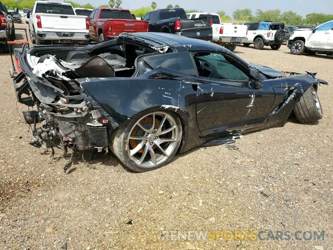 3 fotografías del automóvil dañado 1G1YS2D65K5603161 CHEVROLET CORVETTE 2019