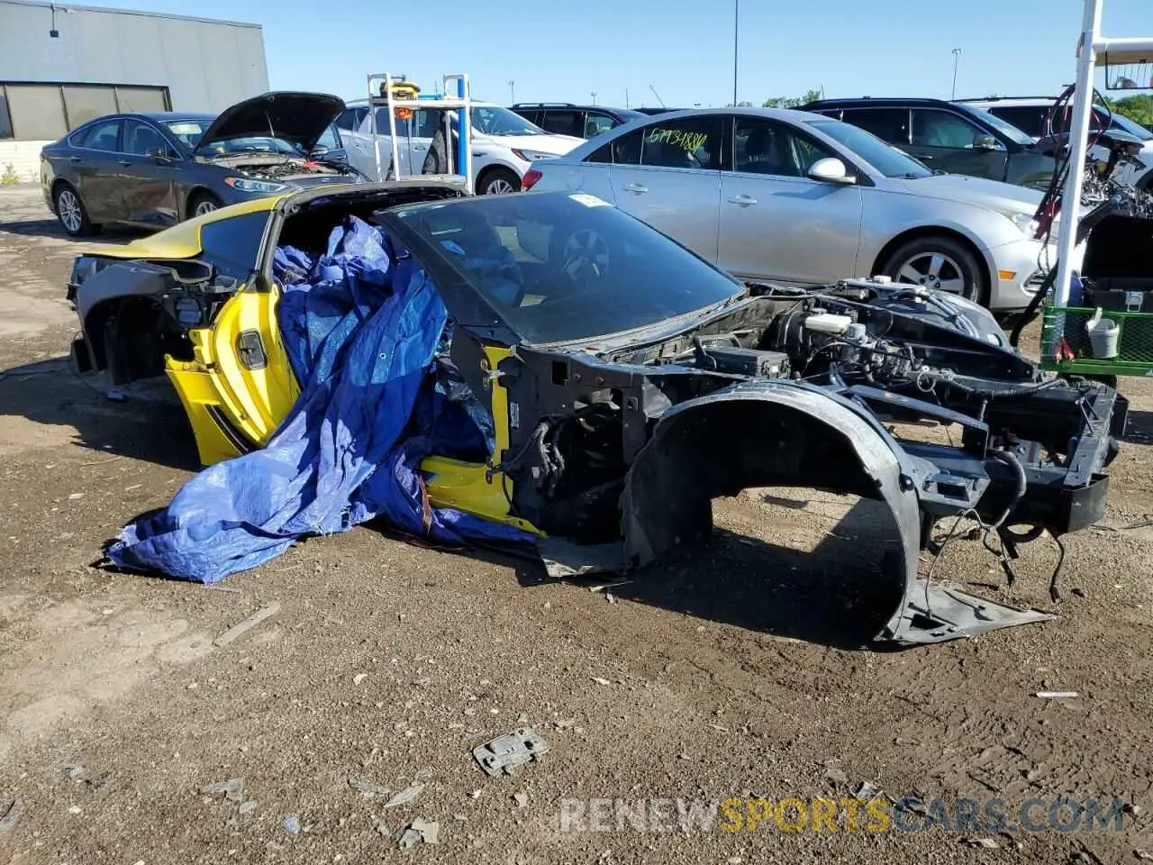 4 fotografías del automóvil dañado 1G1YU2D64K5601962 CHEVROLET CORVETTE 2019