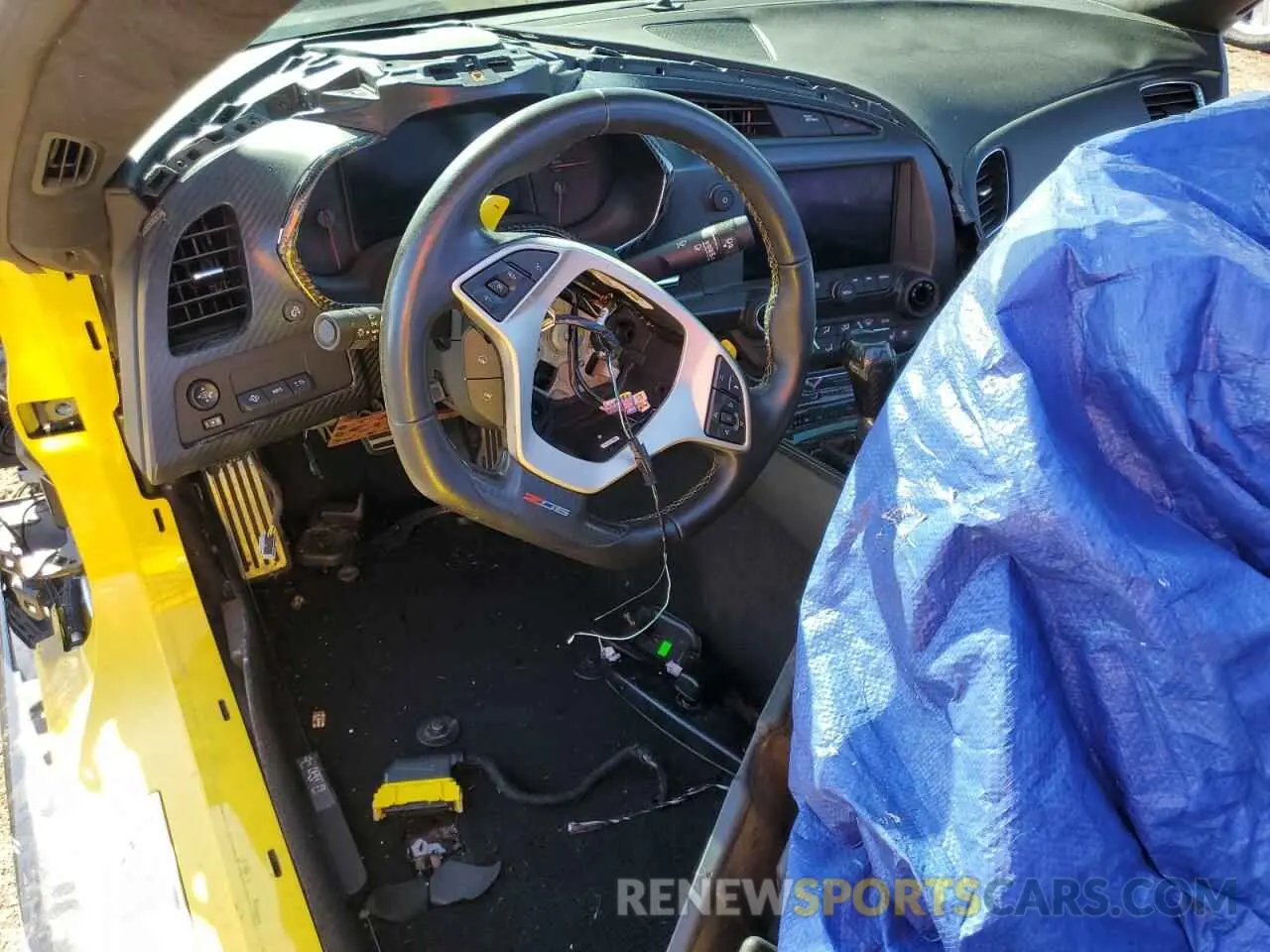 8 fotografías del automóvil dañado 1G1YU2D64K5601962 CHEVROLET CORVETTE 2019