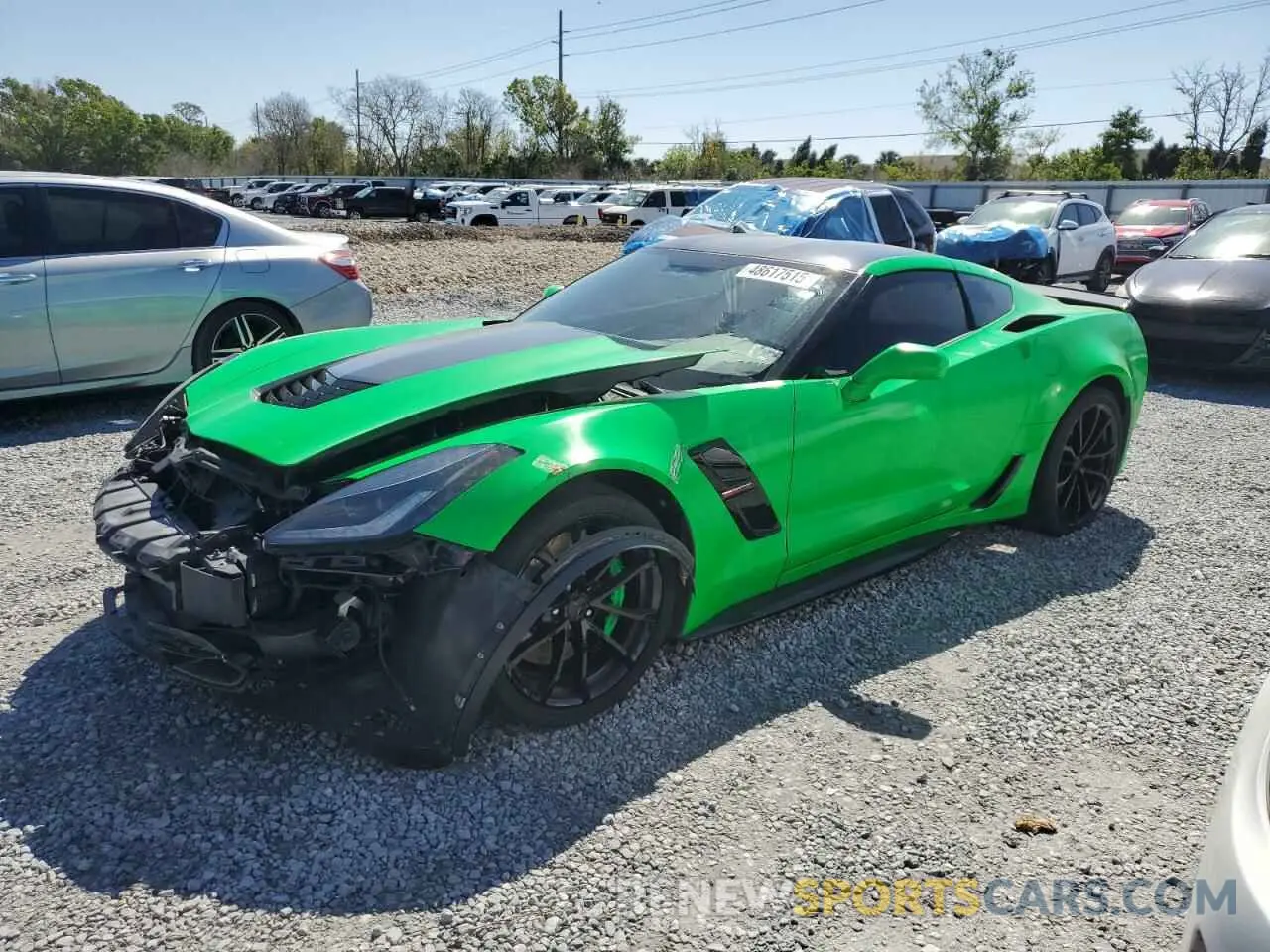 1 fotografías del automóvil dañado 1G1YW2D74K5115770 CHEVROLET CORVETTE 2019