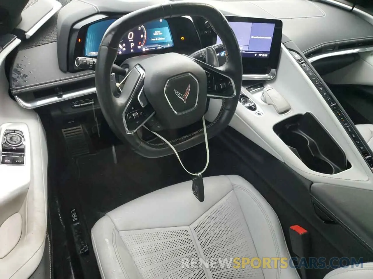 8 fotografías del automóvil dañado 1G1Y72D41L5100745 CHEVROLET CORVETTE 2020