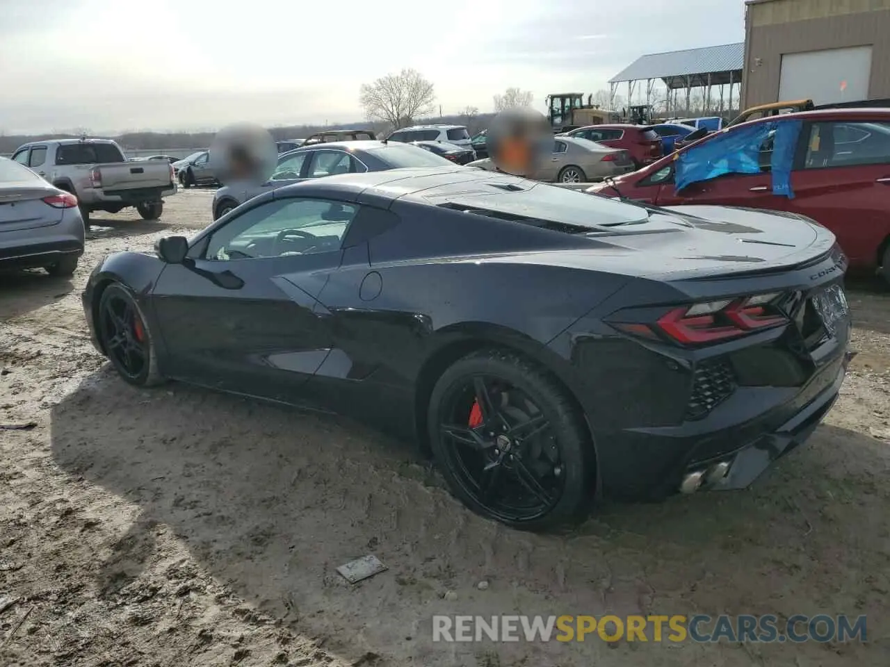 2 fotografías del automóvil dañado 1G1Y72D42L5104805 CHEVROLET CORVETTE 2020