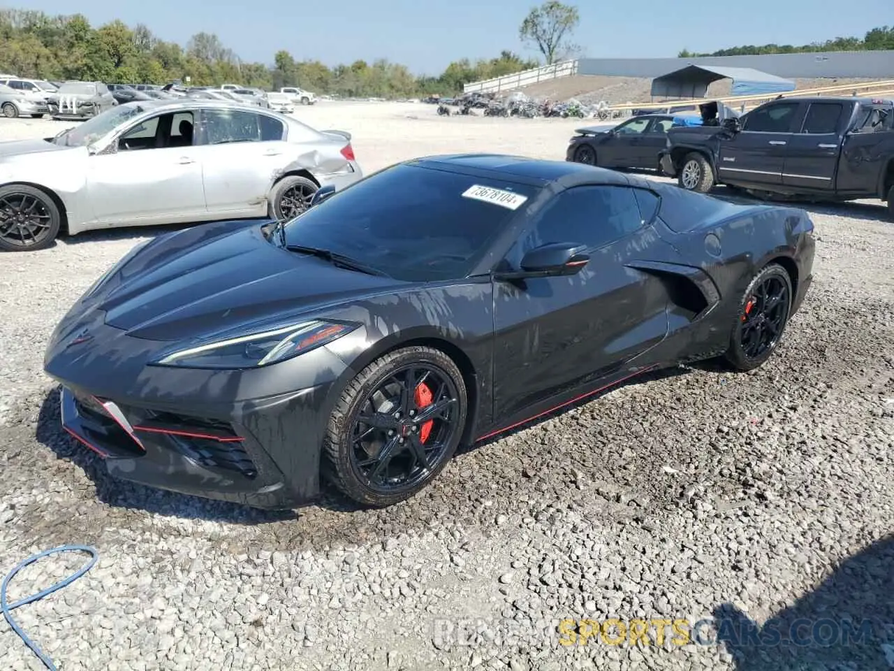1 fotografías del automóvil dañado 1G1Y72D45L5113319 CHEVROLET CORVETTE 2020