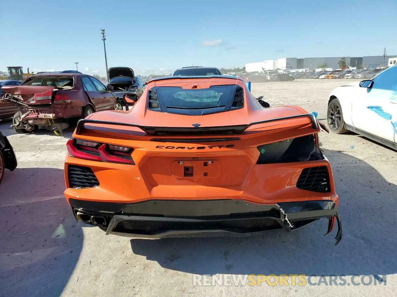 6 fotografías del automóvil dañado 1G1Y72D4XL5105832 CHEVROLET CORVETTE 2020