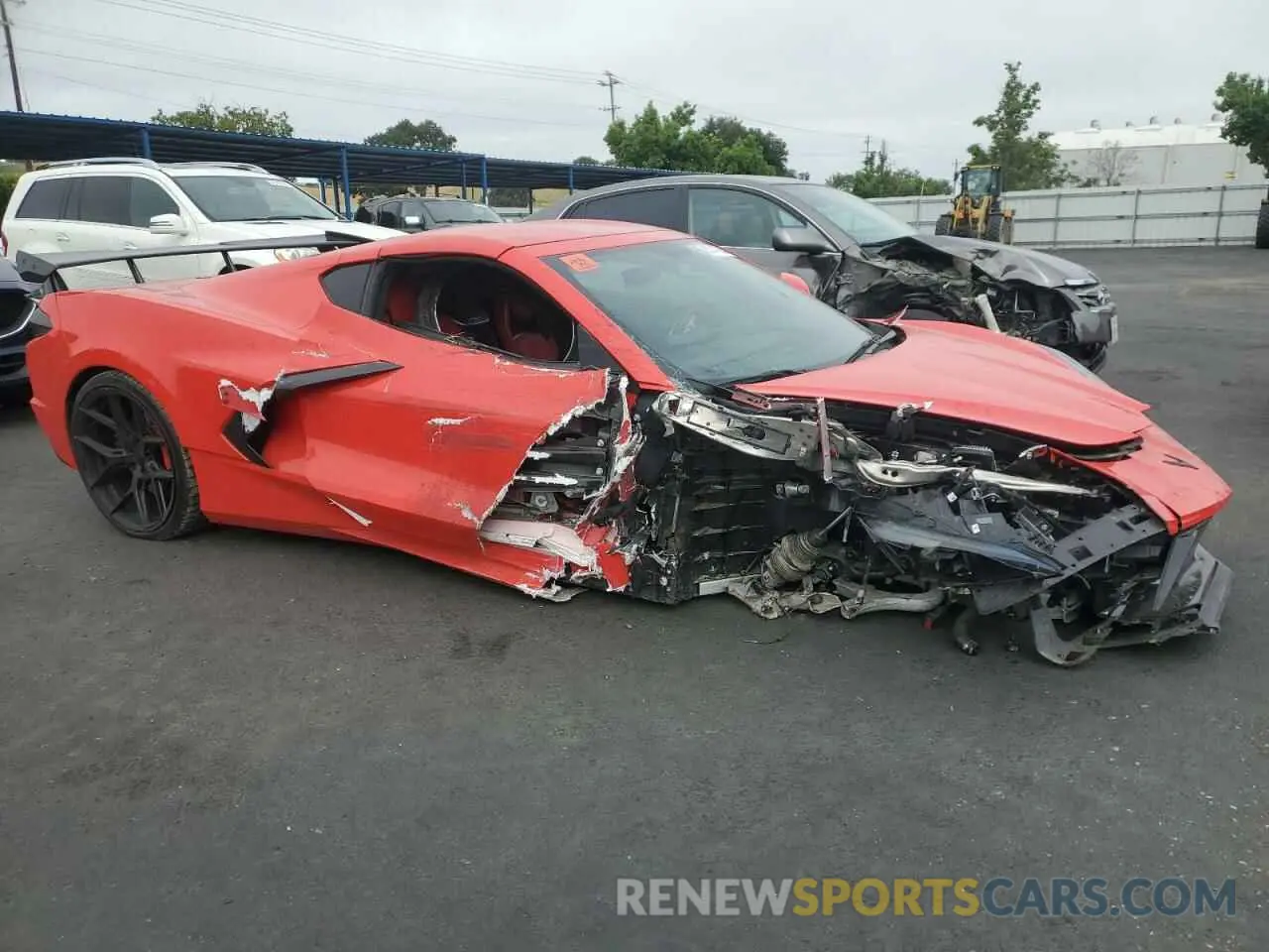 4 fotografías del automóvil dañado 1G1Y82D41L5109152 CHEVROLET CORVETTE 2020