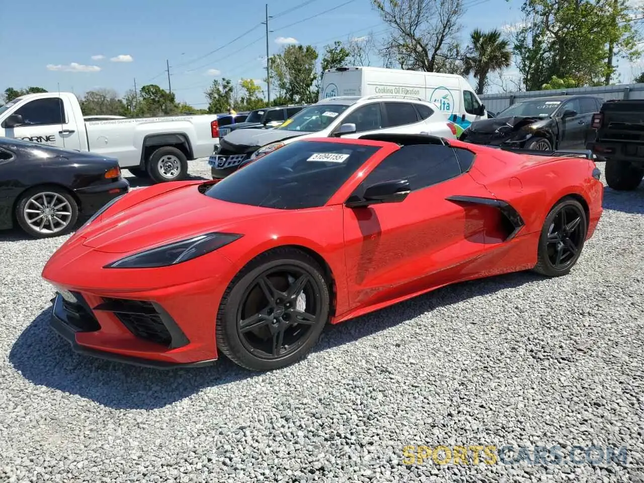 1 fotografías del automóvil dañado 1G1Y82D43L5101442 CHEVROLET CORVETTE 2020