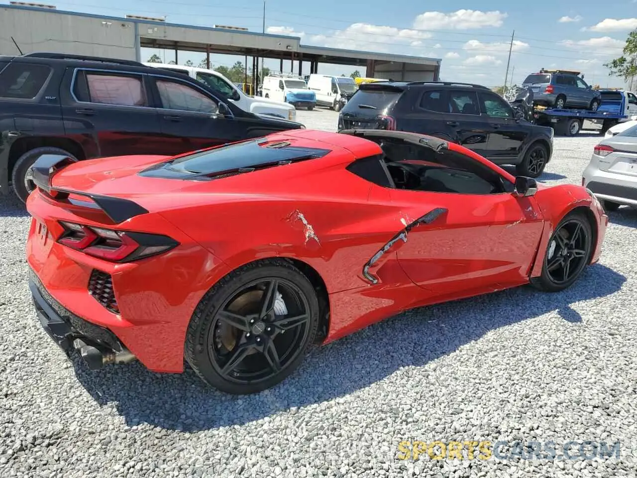 3 fotografías del automóvil dañado 1G1Y82D43L5101442 CHEVROLET CORVETTE 2020