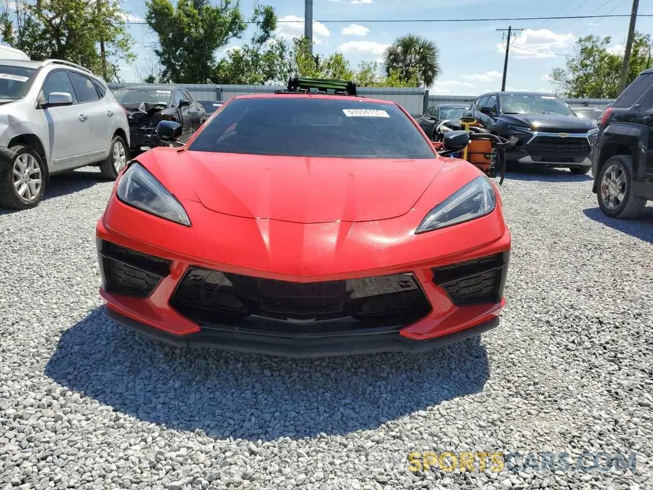 5 fotografías del automóvil dañado 1G1Y82D43L5101442 CHEVROLET CORVETTE 2020