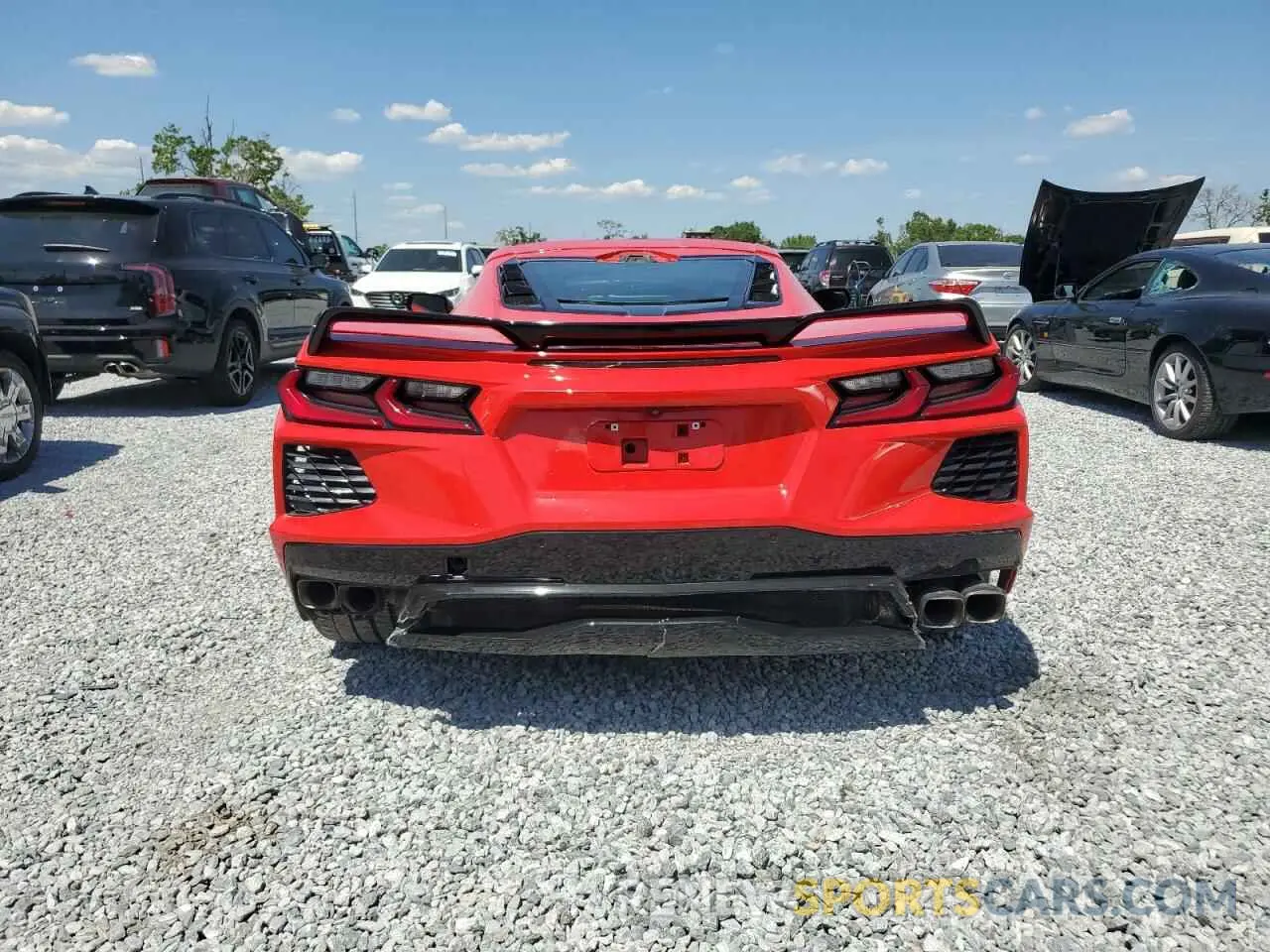 6 fotografías del automóvil dañado 1G1Y82D43L5101442 CHEVROLET CORVETTE 2020