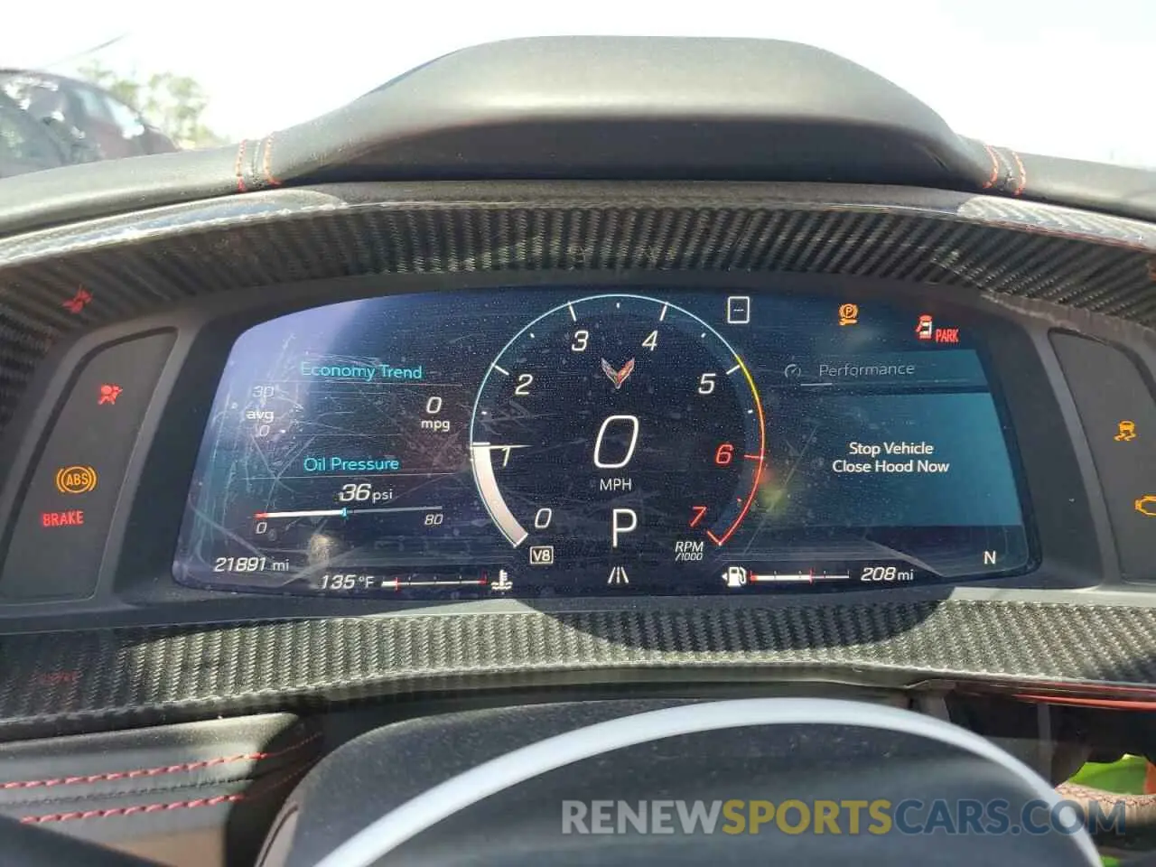9 fotografías del automóvil dañado 1G1Y82D43L5101442 CHEVROLET CORVETTE 2020