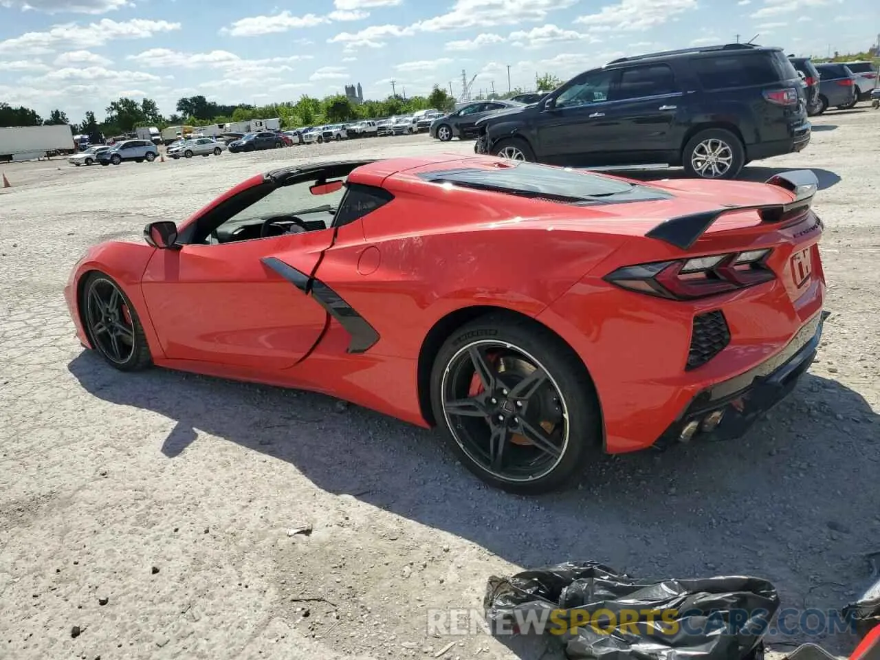 2 fotografías del automóvil dañado 1G1Y82D43L5112490 CHEVROLET CORVETTE 2020