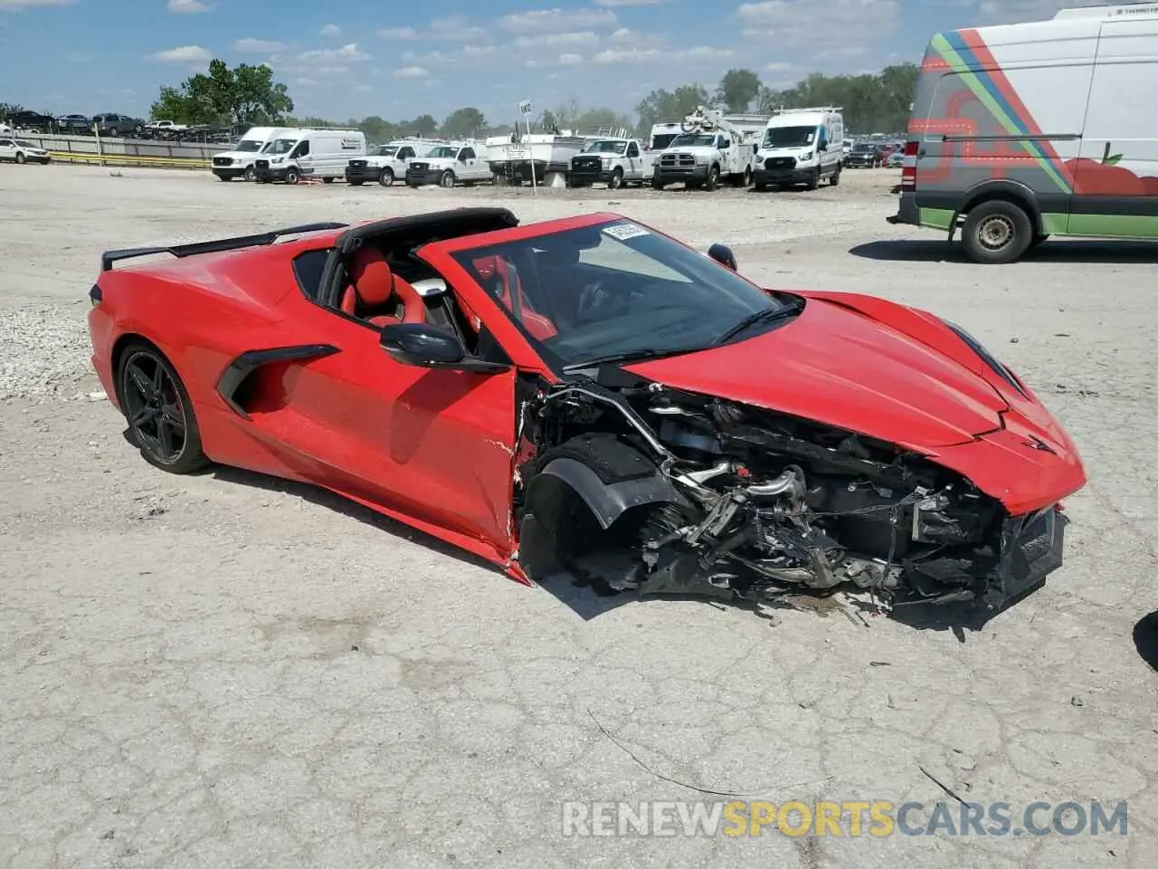 4 fotografías del automóvil dañado 1G1Y82D43L5112490 CHEVROLET CORVETTE 2020