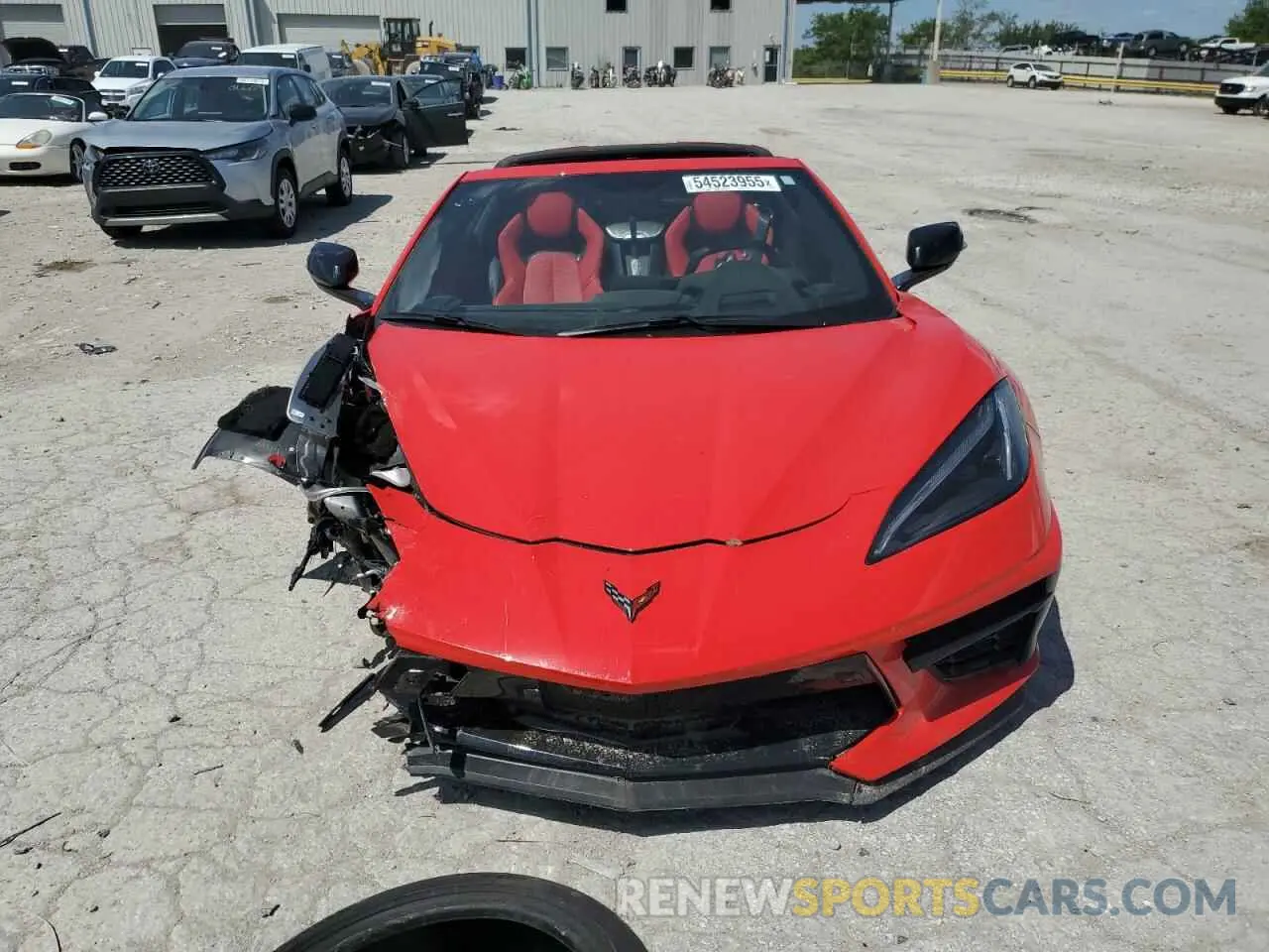 5 fotografías del automóvil dañado 1G1Y82D43L5112490 CHEVROLET CORVETTE 2020