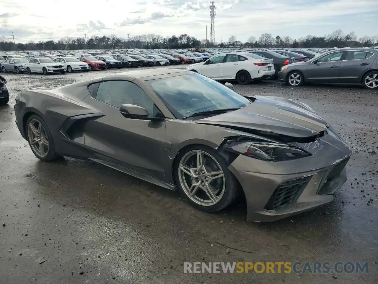 4 fotografías del automóvil dañado 1G1YB2D40M5110151 CHEVROLET CORVETTE 2021