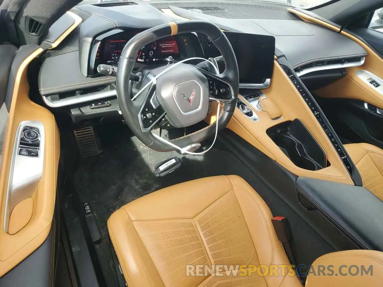 8 fotografías del automóvil dañado 1G1YB2D40M5110151 CHEVROLET CORVETTE 2021