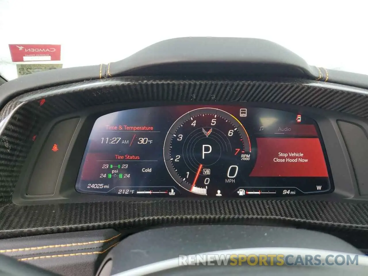 9 fotografías del automóvil dañado 1G1YB2D49M5100539 CHEVROLET CORVETTE 2021