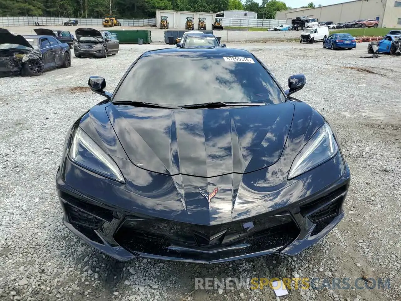 5 fotografías del automóvil dañado 1G1YB2D49M5119561 CHEVROLET CORVETTE 2021