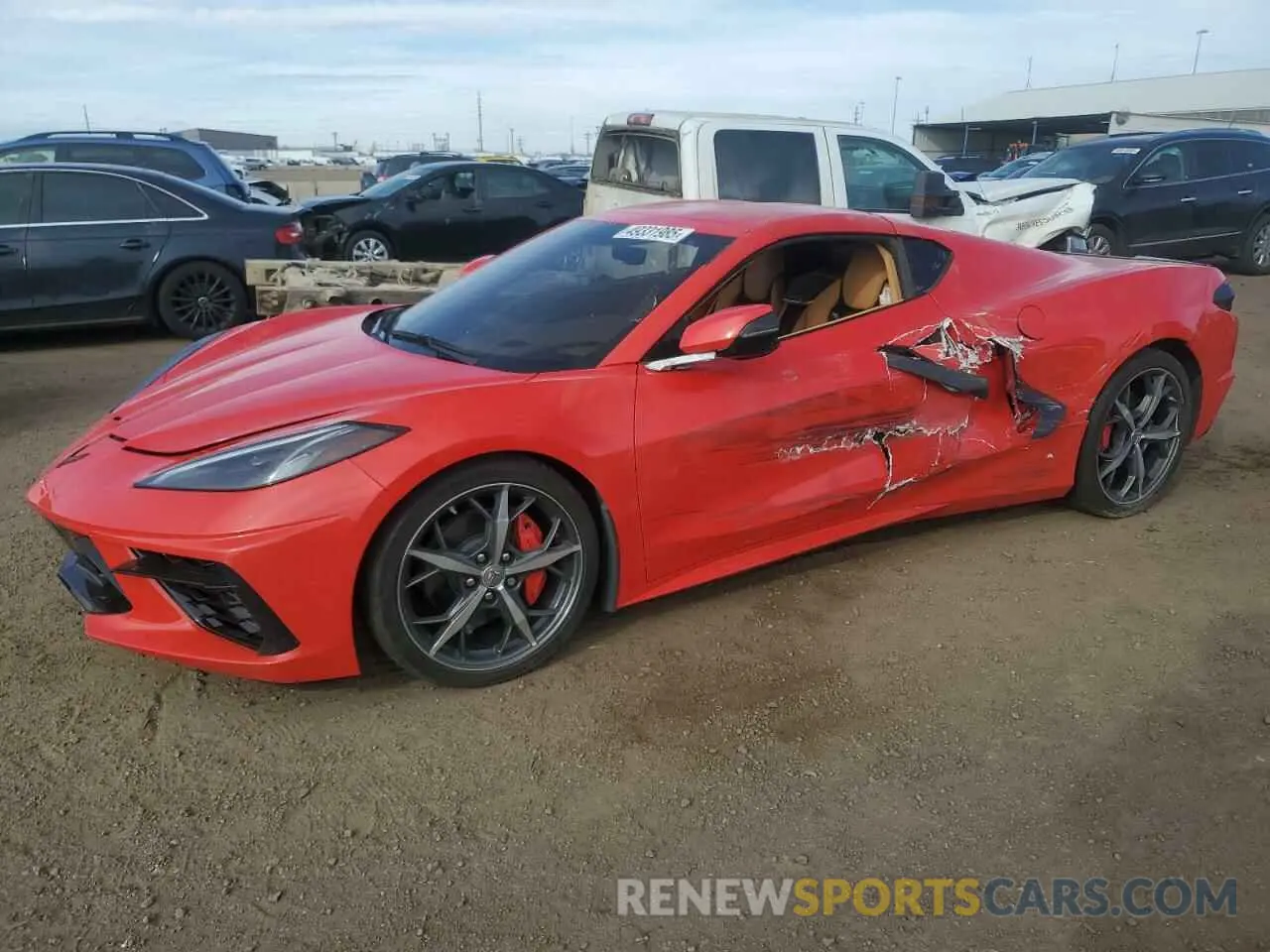 1 fotografías del automóvil dañado 1G1YC2D4XM5100398 CHEVROLET CORVETTE 2021