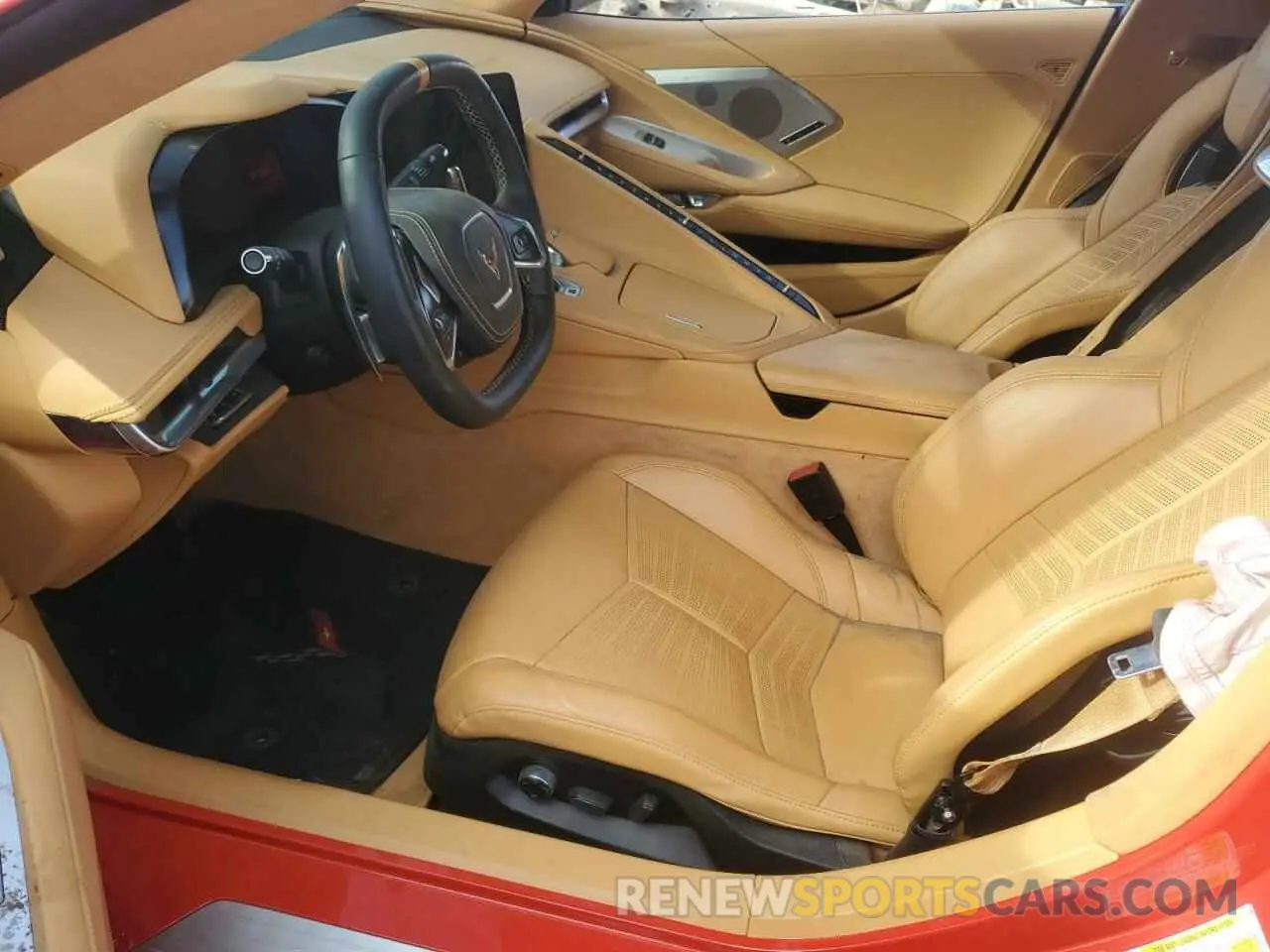 7 fotografías del automóvil dañado 1G1YC2D4XM5100398 CHEVROLET CORVETTE 2021