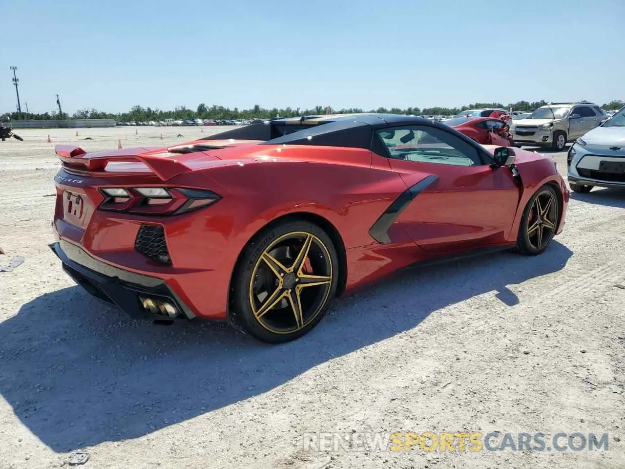 3 fotografías del automóvil dañado 1G1YC3D43M5103097 CHEVROLET CORVETTE 2021
