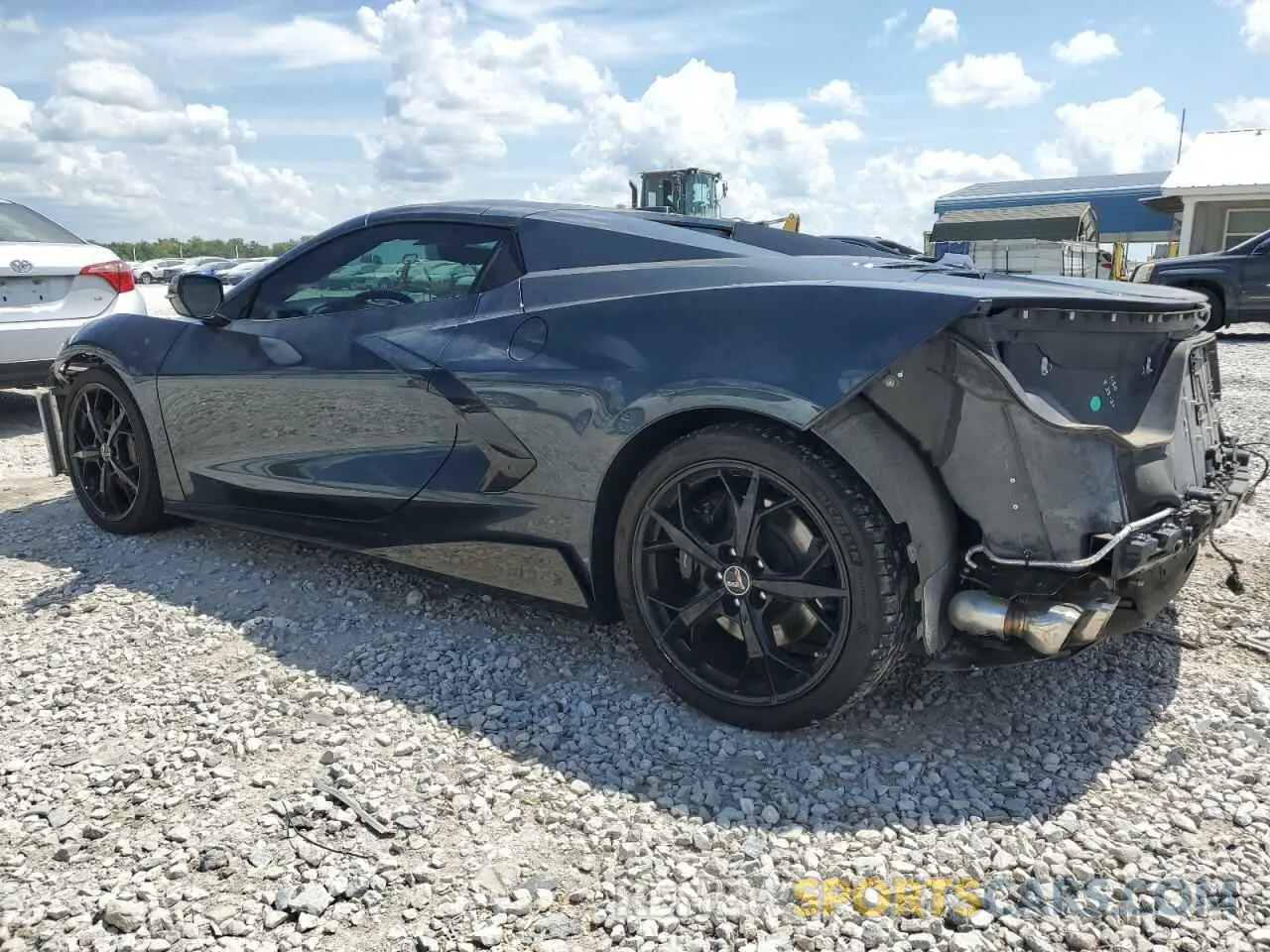 2 fotografías del automóvil dañado 1G1YC3D43M5113029 CHEVROLET CORVETTE 2021