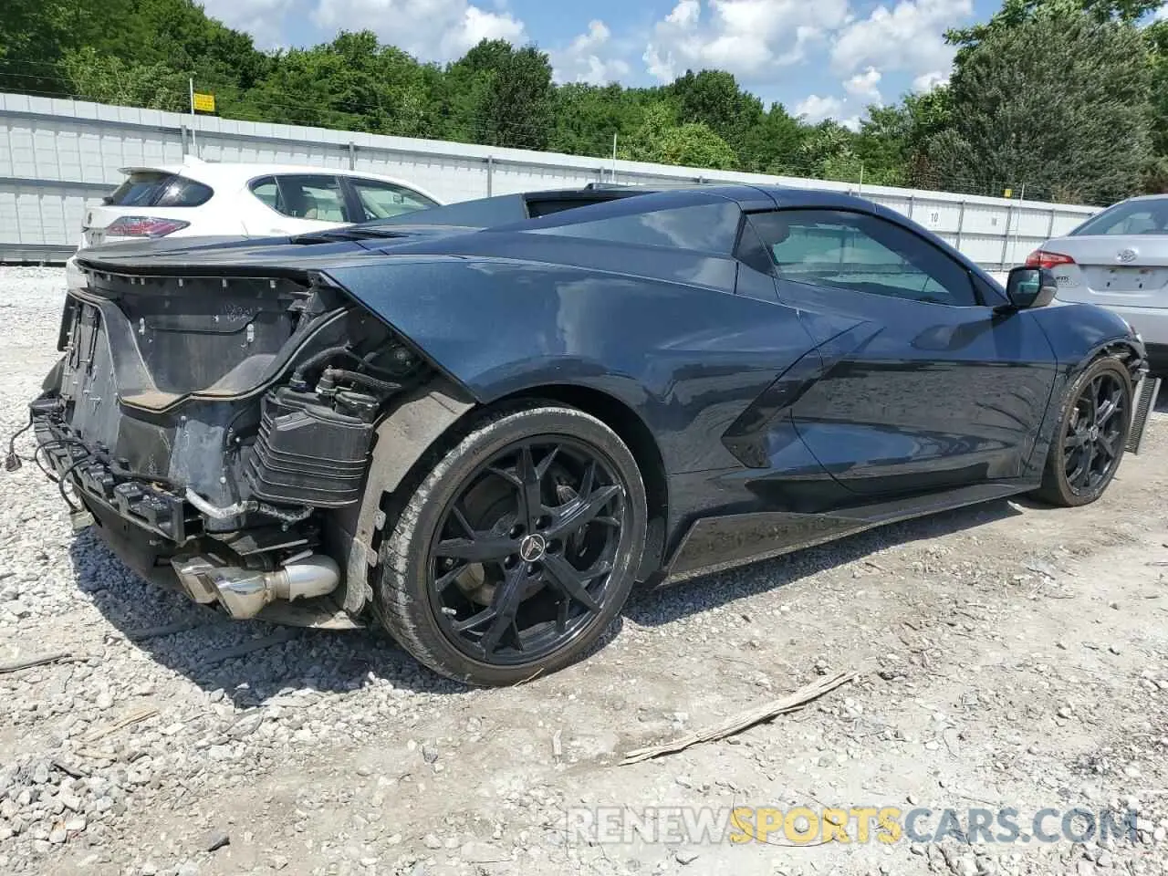 3 fotografías del automóvil dañado 1G1YC3D43M5113029 CHEVROLET CORVETTE 2021