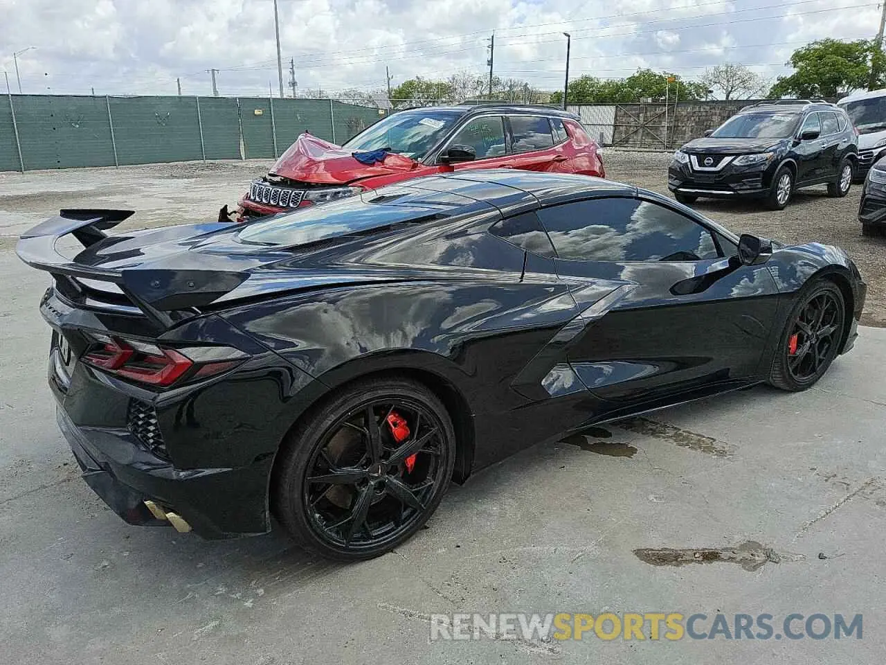 3 fotografías del automóvil dañado 1G1YC2D41N5105717 CHEVROLET CORVETTE 2022