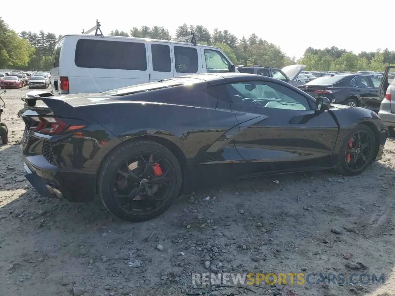 3 fotografías del automóvil dañado 1G1YC2D46N5117832 CHEVROLET CORVETTE 2022