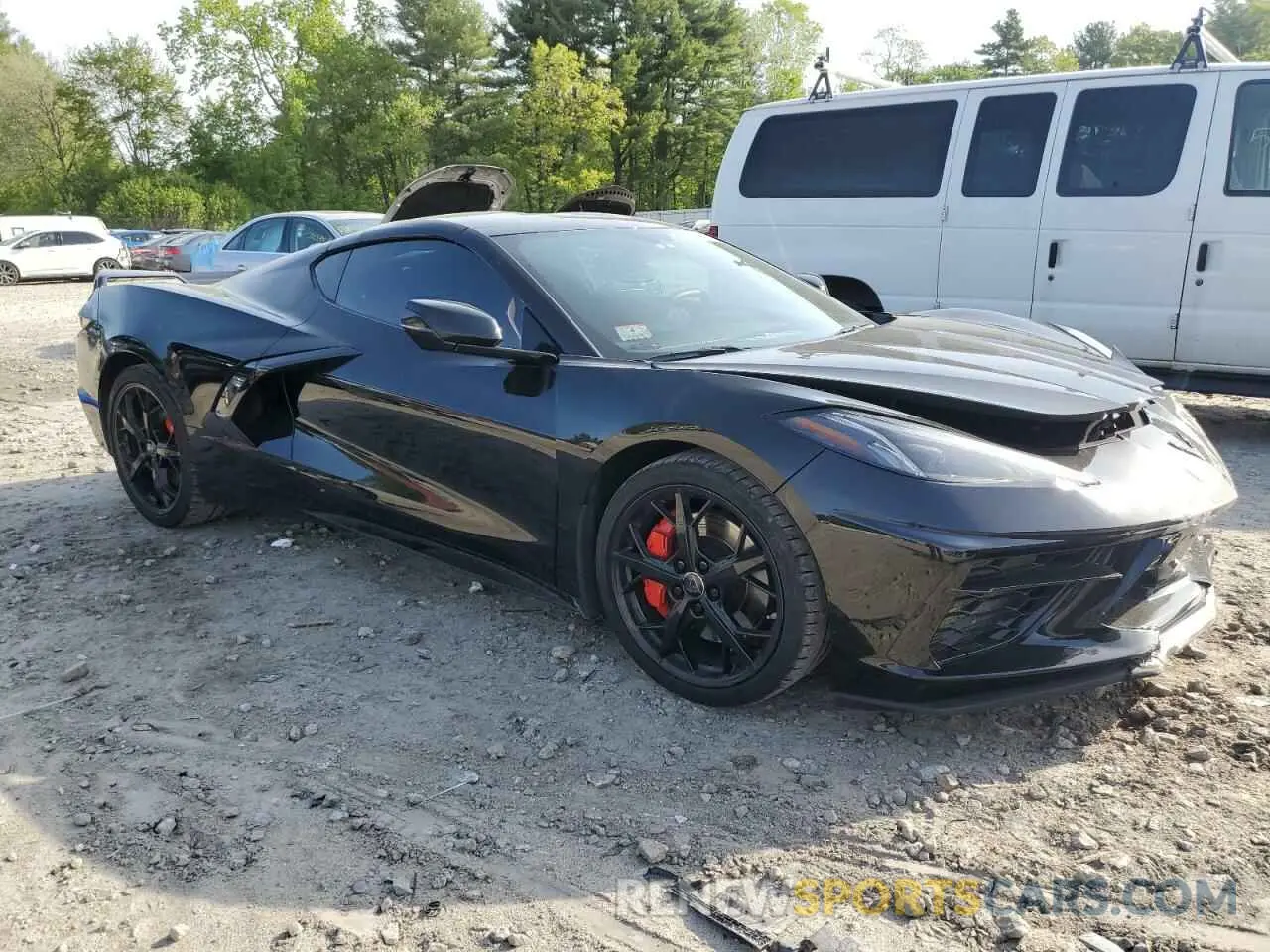 4 fotografías del automóvil dañado 1G1YC2D46N5117832 CHEVROLET CORVETTE 2022