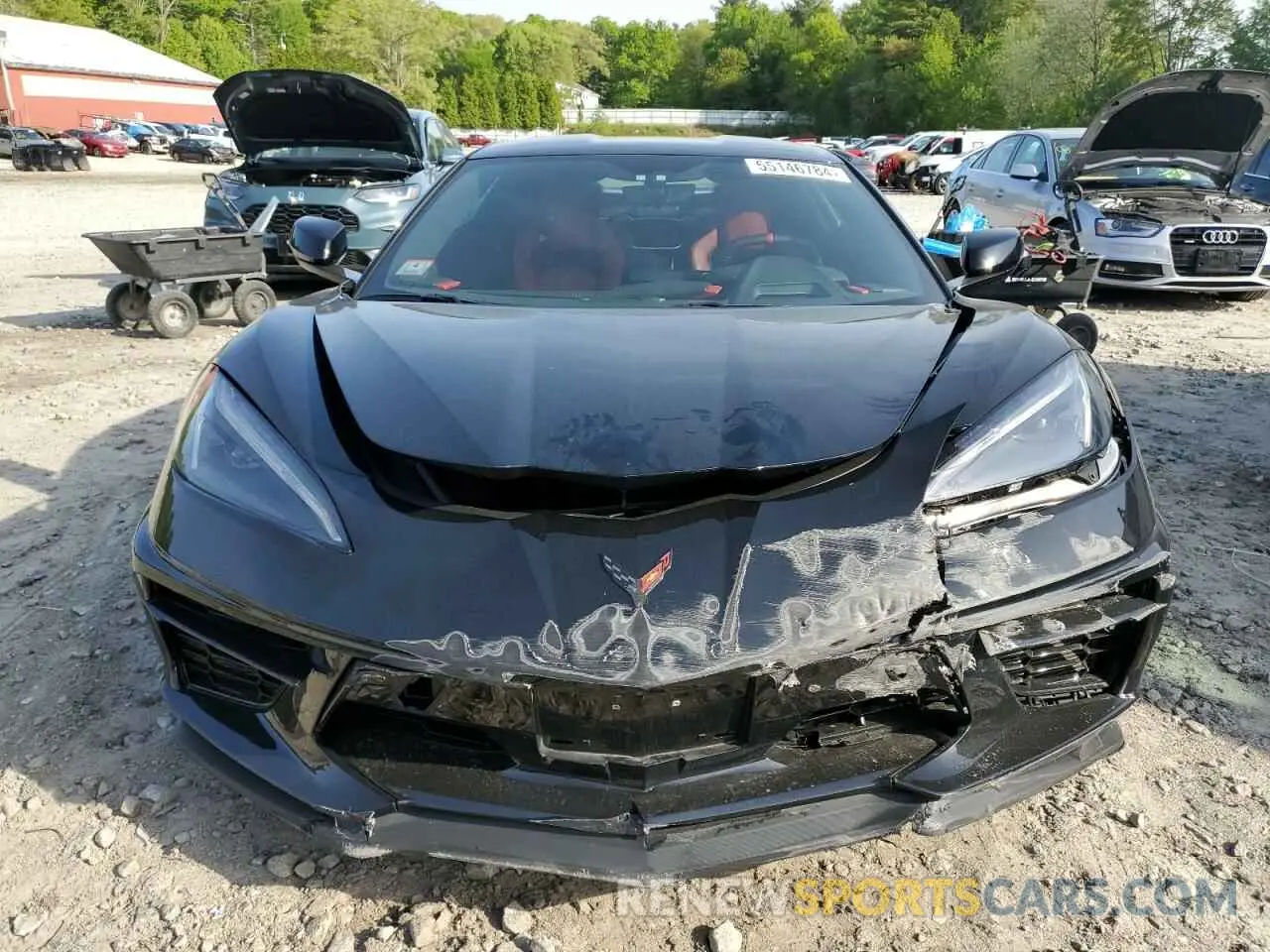 5 fotografías del automóvil dañado 1G1YC2D46N5117832 CHEVROLET CORVETTE 2022