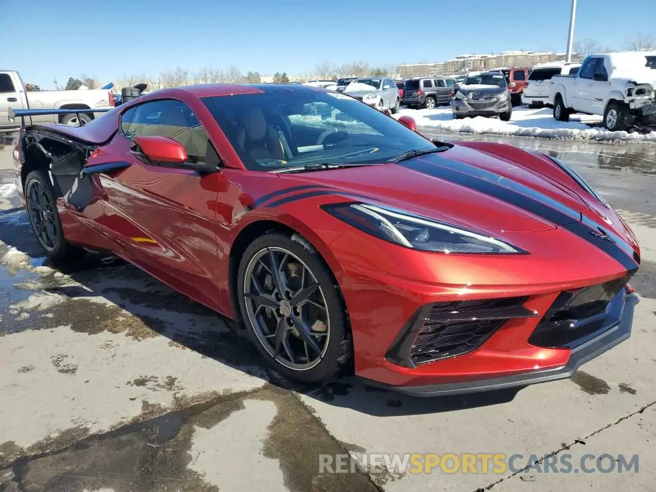 4 fotografías del automóvil dañado 1G1YC2D48N5112678 CHEVROLET CORVETTE 2022
