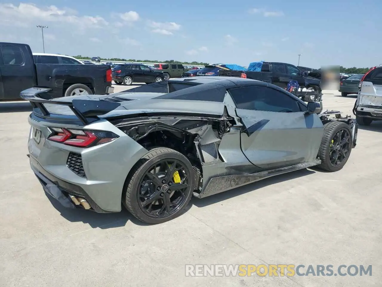 3 fotografías del automóvil dañado 1G1YC3D41N5102760 CHEVROLET CORVETTE 2022