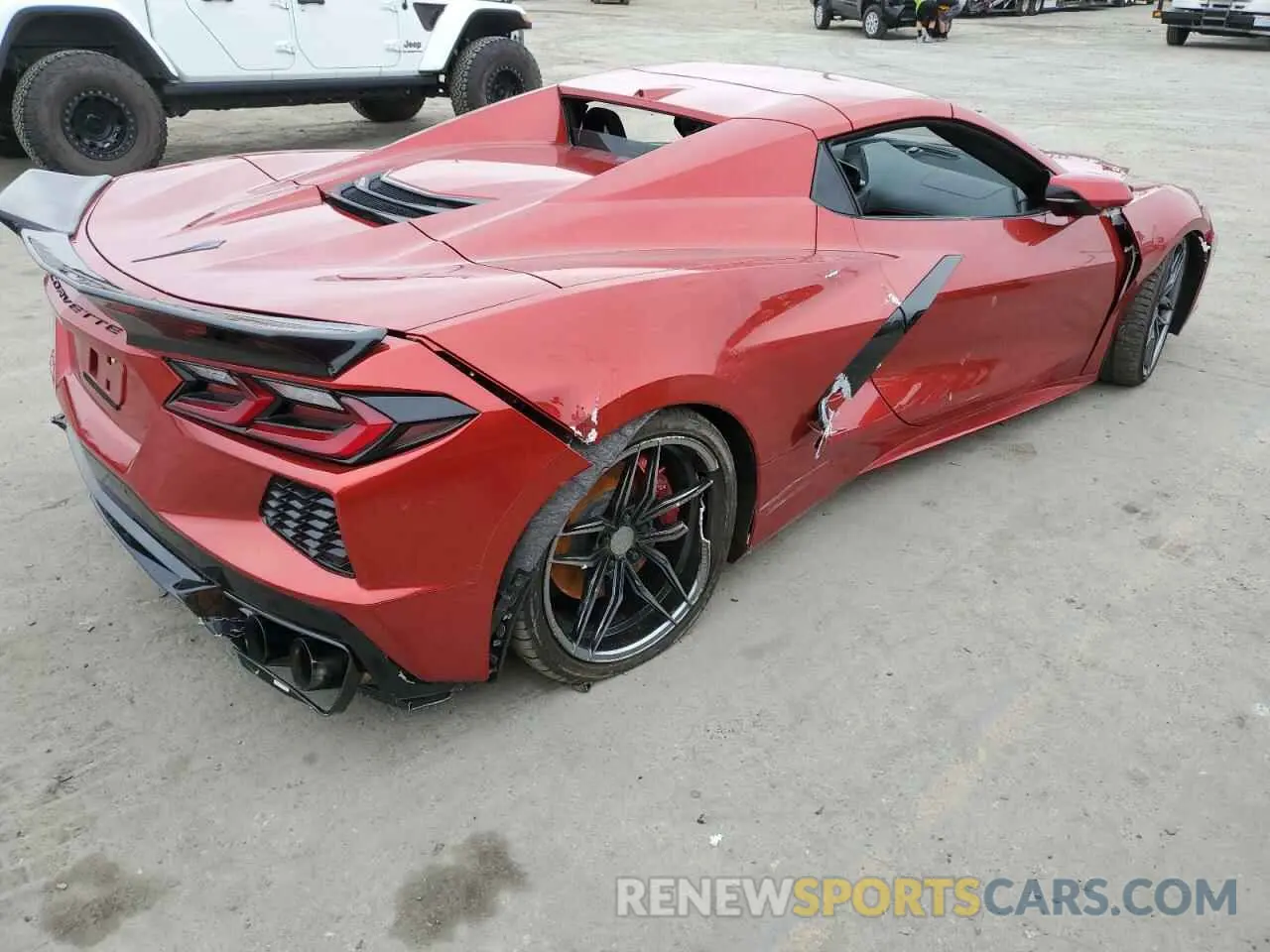 3 fotografías del automóvil dañado 1G1YC3D47N5114329 CHEVROLET CORVETTE 2022