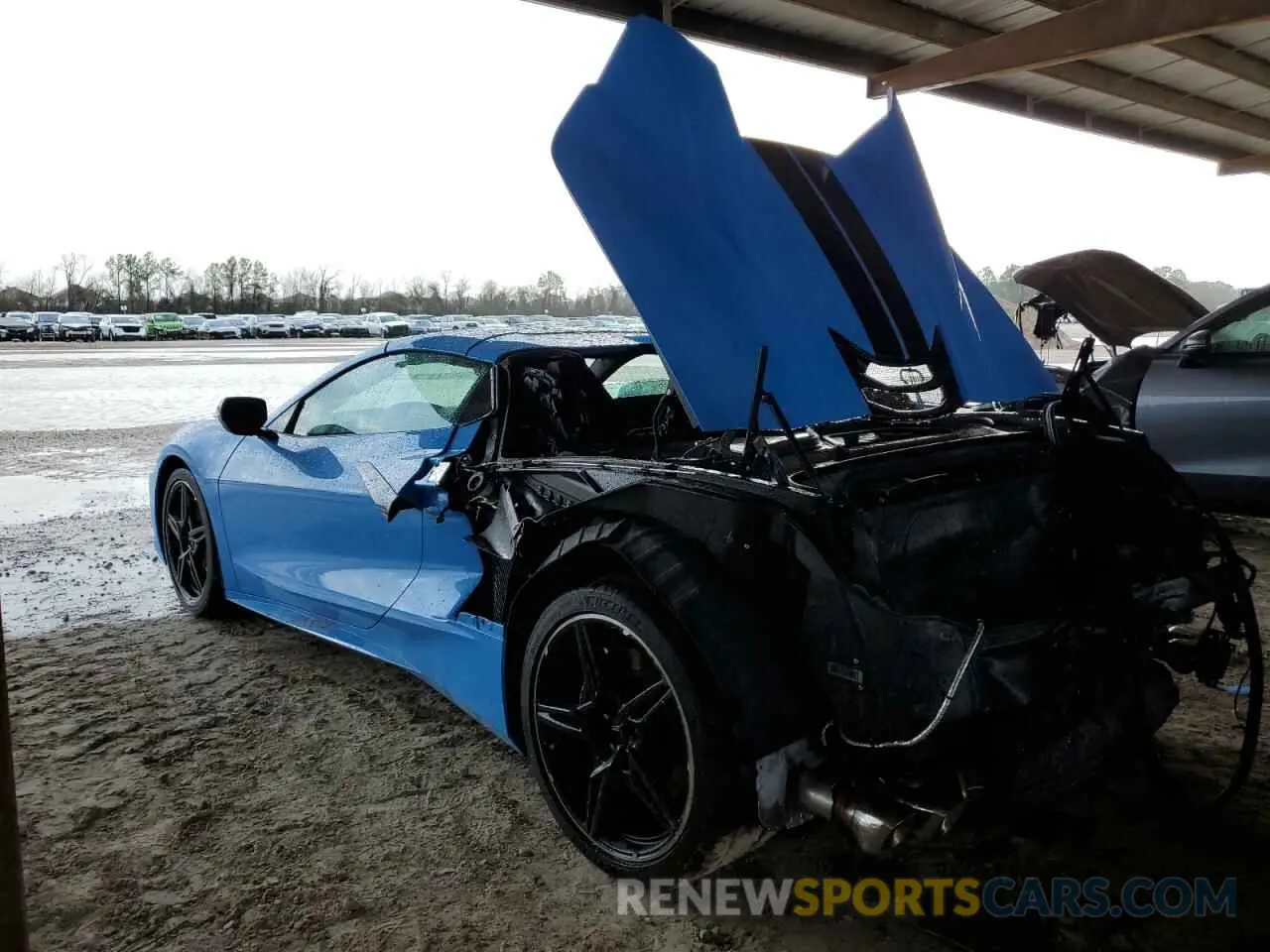 2 fotografías del automóvil dañado 1G1YC3D47N5115044 CHEVROLET CORVETTE 2022