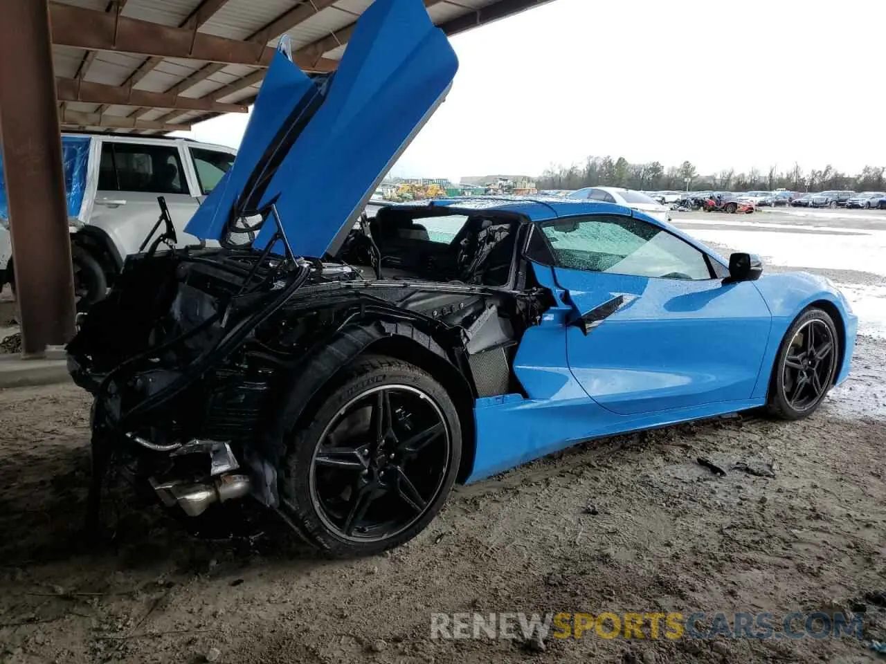 3 fotografías del automóvil dañado 1G1YC3D47N5115044 CHEVROLET CORVETTE 2022