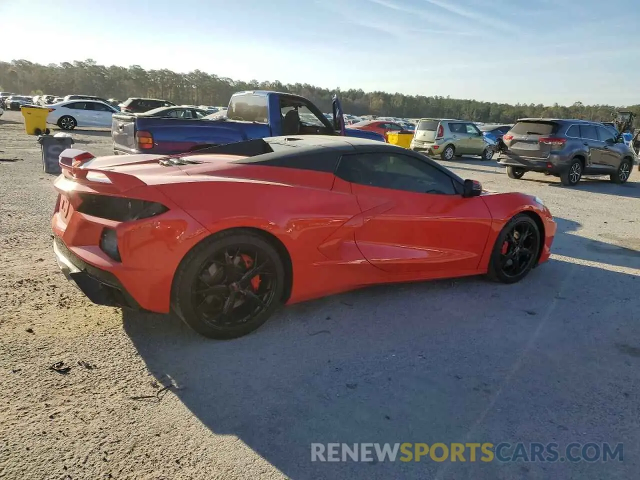 3 fotografías del automóvil dañado 1G1YC3D48N5111147 CHEVROLET CORVETTE 2022