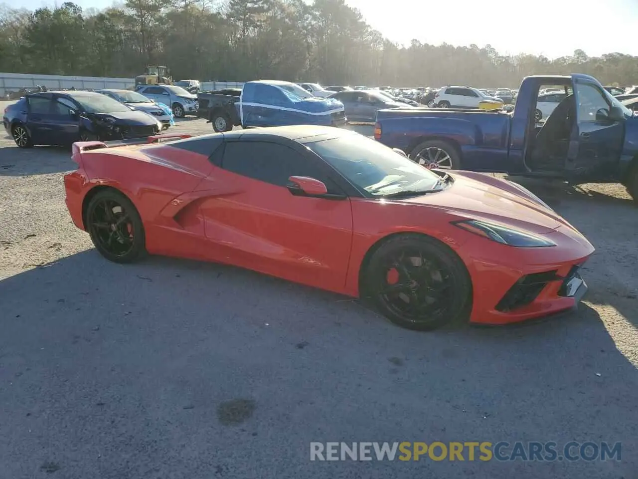 4 fotografías del automóvil dañado 1G1YC3D48N5111147 CHEVROLET CORVETTE 2022