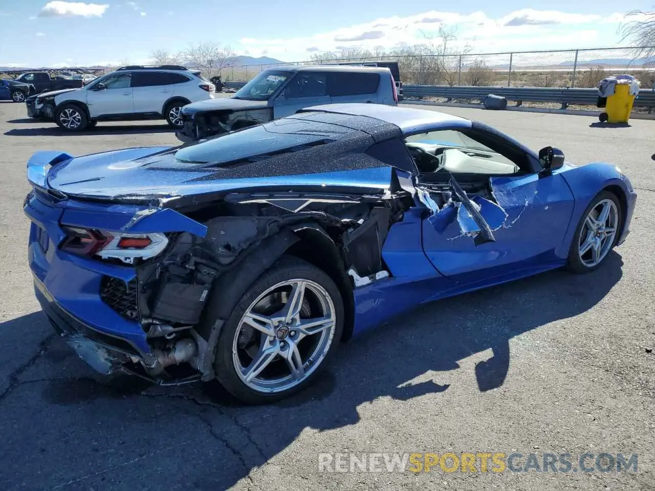 3 fotografías del automóvil dañado 1G1YA2D42P5110384 CHEVROLET CORVETTE 2023