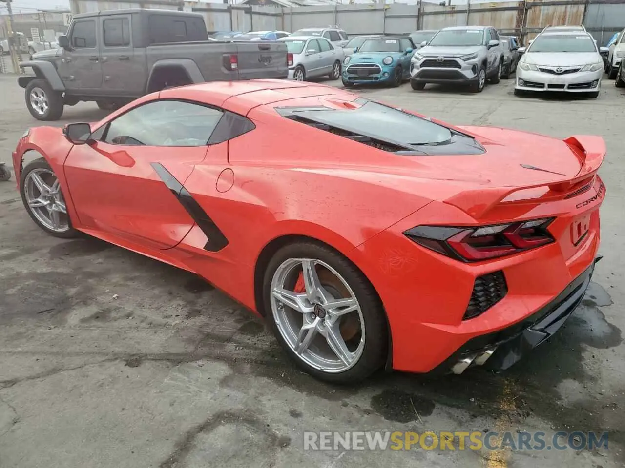 2 fotografías del automóvil dañado 1G1YB2D44P5116636 CHEVROLET CORVETTE 2023