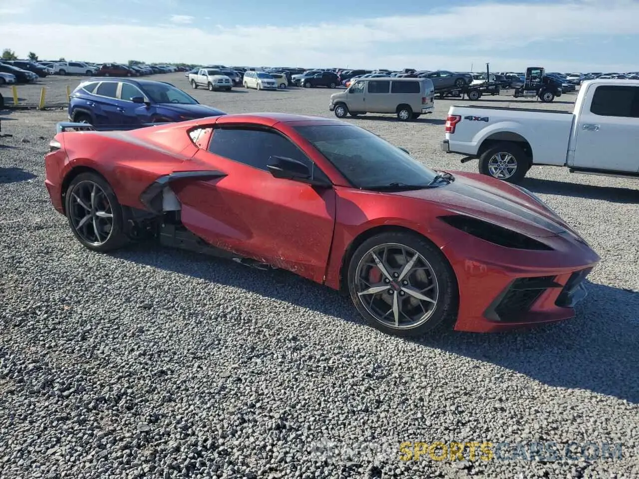 4 fotografías del automóvil dañado 1G1YC2D40P5102603 CHEVROLET CORVETTE 2023