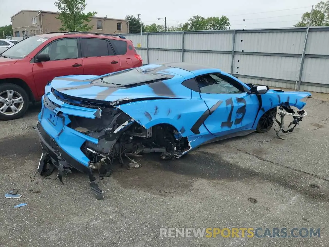 3 fotografías del automóvil dañado 1G1YA2D40R5114730 CHEVROLET CORVETTE 2024