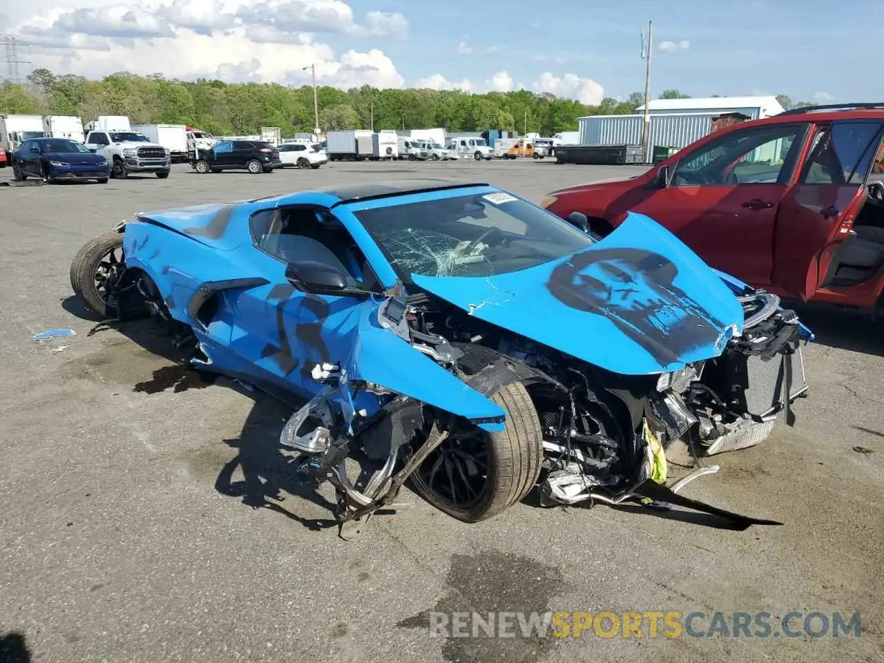 4 fotografías del automóvil dañado 1G1YA2D40R5114730 CHEVROLET CORVETTE 2024